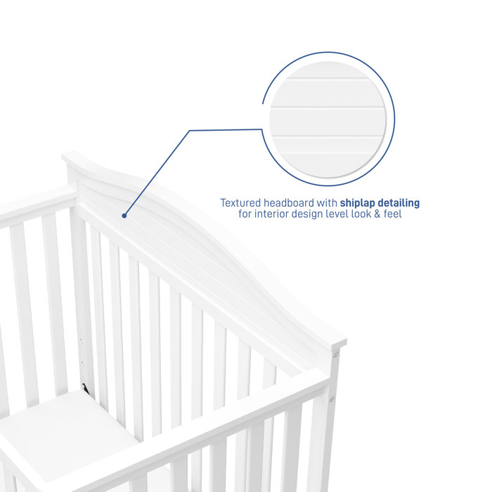 Graco Stella 4in1 Mini Convertible Crib with Mattress & Reviews Wayfair
